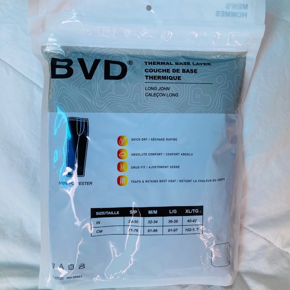 💚 XL Men's BVD Warming Layer 40-42" Waist - Picture 2 of 5
